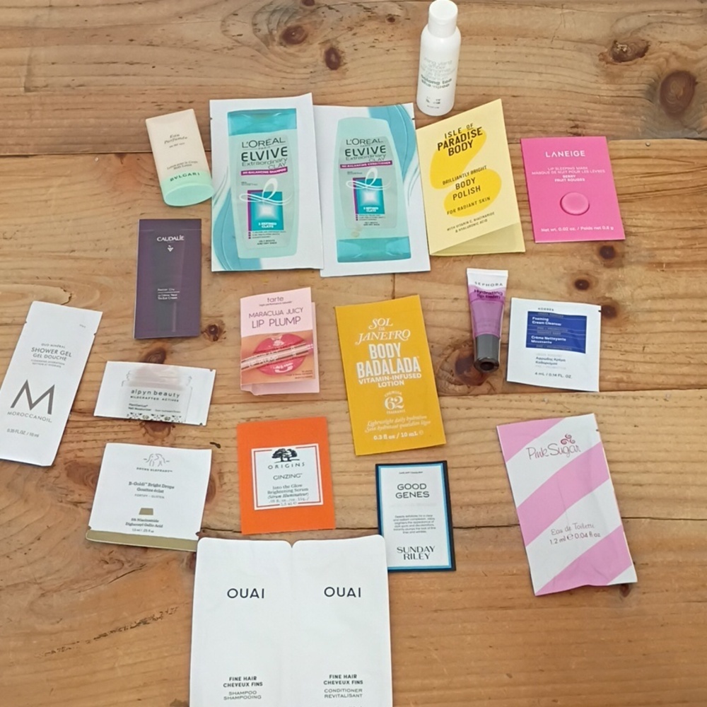 Hair Skincare Makeup Sample Lot Sephora Tarte Quai NEW